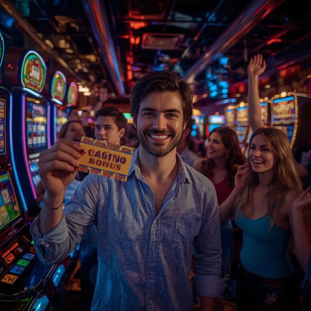 une personne avec un bonus de EVOLVE CASINO