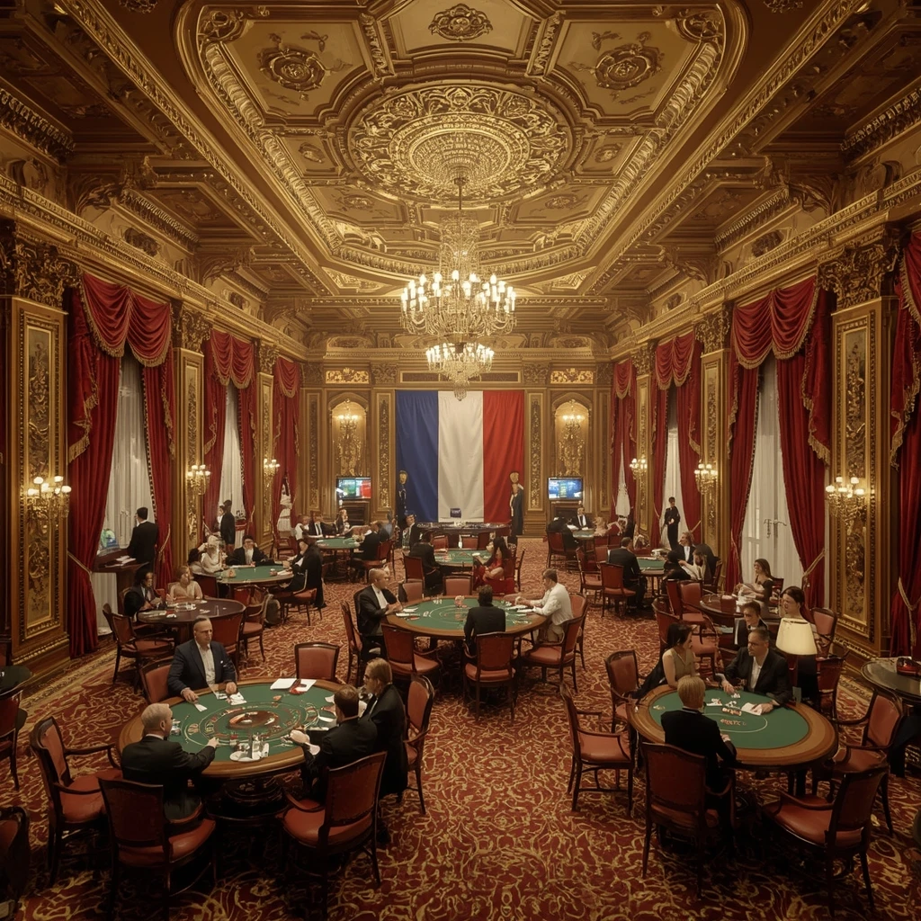 The casino and the French flag EVOLVE CASINO